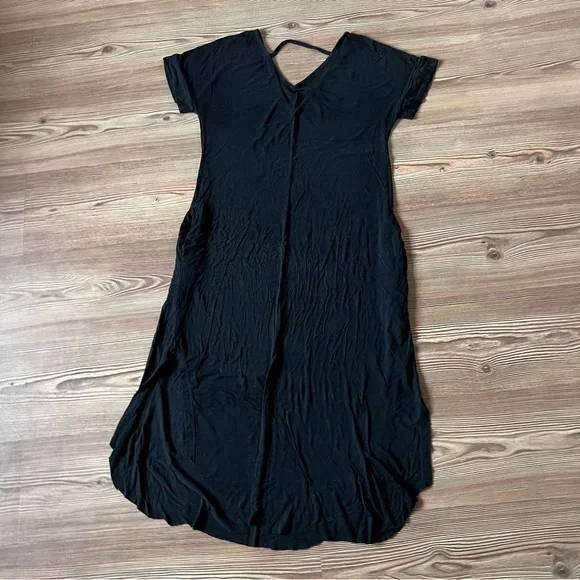 chinese dress ladies 1970s Black Rayon Crepe Halter Neck Maxi Dress – Featherstone Vintage main image 0